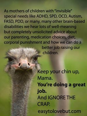 for parents of children with 'invisible' special needs.... Autism ...