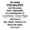 Divergent Movie Quote Wall Decal Fearless Sticker 22 quot x25 quot ...