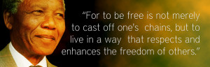 Back > Quotes For > Nelson Mandela Quotes About Freedom