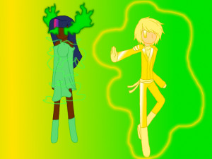 Ninjago/Friendship is Magic Lloyd and Twilight by strawberrybunny4341