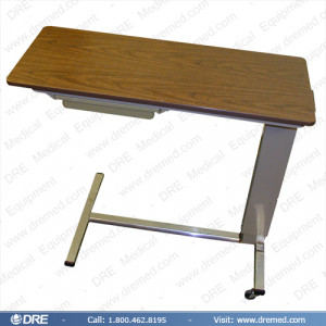 Hospital Bed Table with Drawer