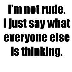 Rude and Sarcastic Sayings | im_not_rude_mousepad.jpg?height=250&width ...