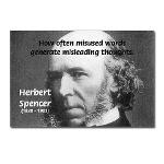 Herbert Spencer: Misused Words & Misleading Thoughts Quote, Picture on ...