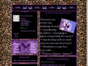 Purple Butterflys Butterfly Quotes MySpace Layouts -LayoutLocator.com ...