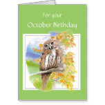 Birthday, Cute Barred Owl with Encouraging Verse Card