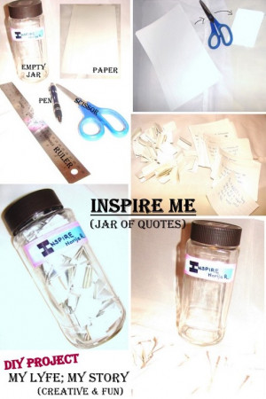 DIY: Inspire Me (Jar of Quotes)