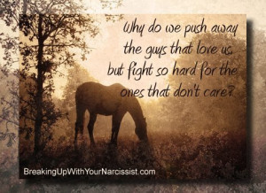The good thing about breaking up is that you have nothing else to lose ...