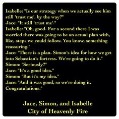 Lightwood, Simon Lewis, and Isabelle Lightwood (City of Heavenly Fire ...