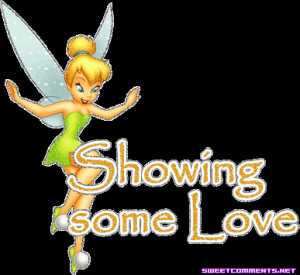 Wonderful tinkerbell flying to show some love