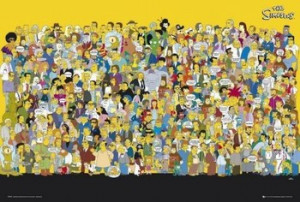 THE SIMPSONS - cast quotes Poster / Kunst Poster