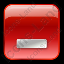Minimize Box Red Icon, PNG/ICO Icons, 256x256, 128x128, 64x64 ...