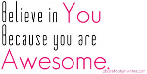 ... Self-Worth, because You are AWESOME! Yes YOU! - Barefoot Girl Writes