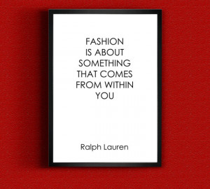 Quote Ralph Lauren, Minimalism Art, Motivational Quote 