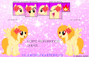 Pom (Gets WiFi) Ponyfied - Reference Sheet by PastelDovePonyArtist