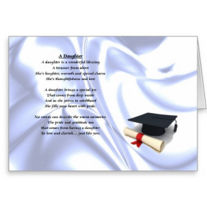 Graduation - Daughter Poem Greeting Card