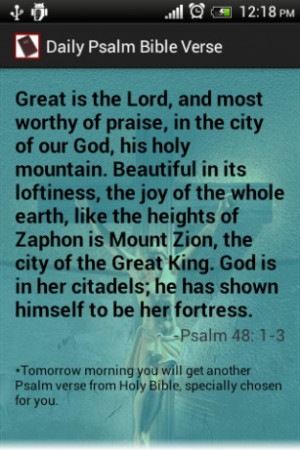 Psalms Daily Bible Verses Free screenshot for Android