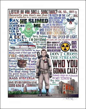 Who You Gonna Call” signed tribute print