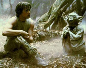 ... of Yoda here. The force is strong in me today. Better late than never
