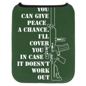 Funny Gun Rights Quotes Tablet Sleeve