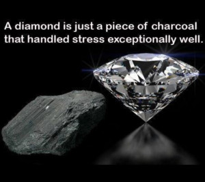 Choose to see challenging times as developing the diamond you are.