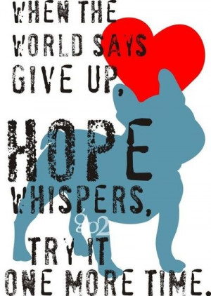 Good thought, French Bulldog. :)