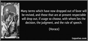 More Horace Quotes