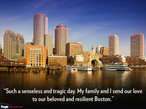 Photo Special Boston Marathon Bombing: Celebrities' Inspiring Quotes