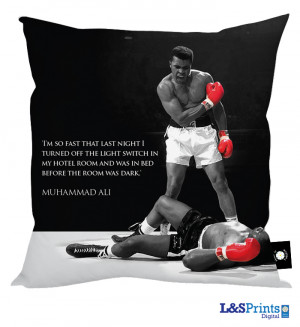 Muhammad Ali Quote #5' 'Cushion