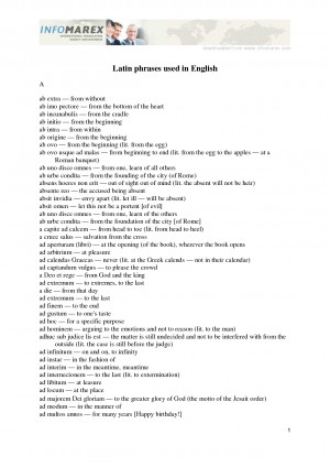 list of Latin phrases used in English - Latin phrases used in