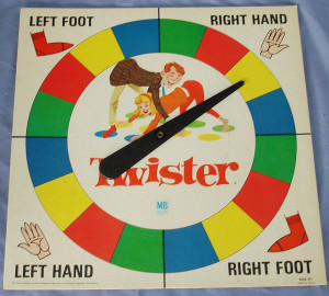 Milton Bradley Games #4645 Twister The Game That Ties You Up In Knots ...