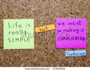 famous Confucius quote interpretation with sticker notes on cork board ...
