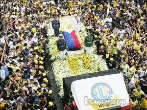 ... Corazon Aquino pass by Quirino Avenue. CONTRIBUTED PHOTO/Jojo Vitug