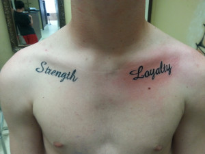 Loyalty And Respect Tattoos Strength tattoo designs
