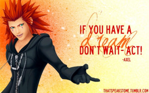 My favorite meaningful quote from Kingdom Hearts II. Got it memorized ...