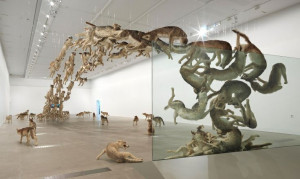 Falling Back To Earth by Cai Guo-Qiang. Installation view of Head On ...