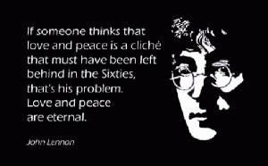 John Lennon Peace and Love Quote