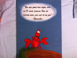 simple disney quote pasinting i did for a friends birthday! 