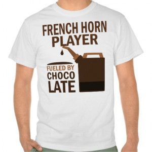 French Horn Player Funny Chocolate Tshirt picture