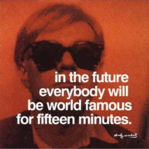 JUST WORDS . andy warhol quotes