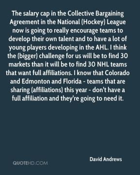 David Andrews - The salary cap in the Collective Bargaining Agreement ...