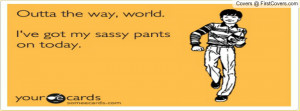 Sassy Pants Profile Facebook Covers