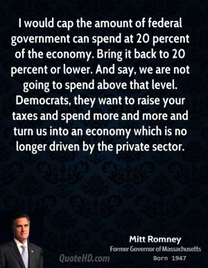 Mitt Romney Government Quotes