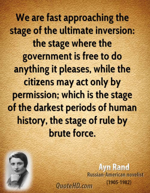 Proudproducers Ayn Rand Rule Brute Force Quote