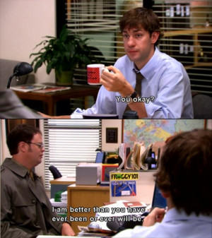 ... pam halpert jim x pam funny the office dwight jim the office quotes
