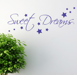 SWEET-DREAMS-WALL-STICKER-ART-DECALS-QUOTES-BEDROOM-W43