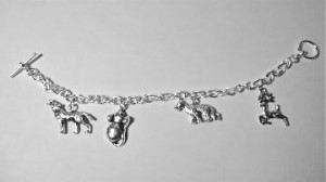 Moony, Wormtail, Padfoot and Prongs Marauder Charm Bracelet. $15.00 ...