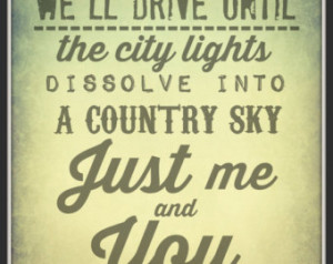 Zac Brown Band Lyric Art print 