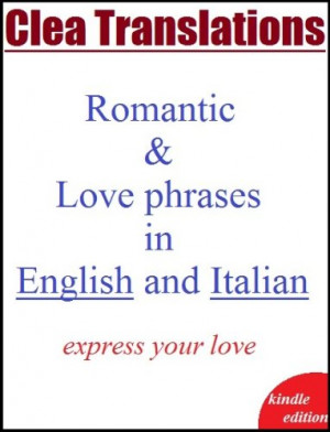 English To Italian romantic and love phrases