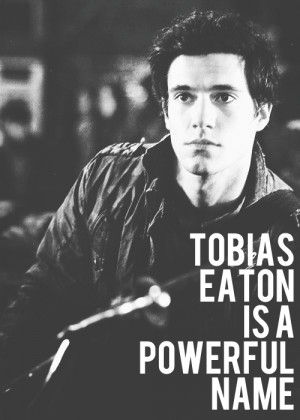 Tobias steps forward, so Edward’s gun is almost against his throat ...