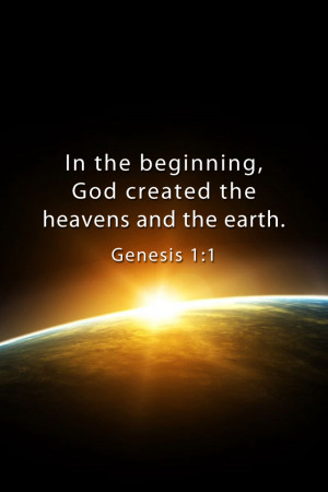 Genesis 1:1 - Bible Lock Screen